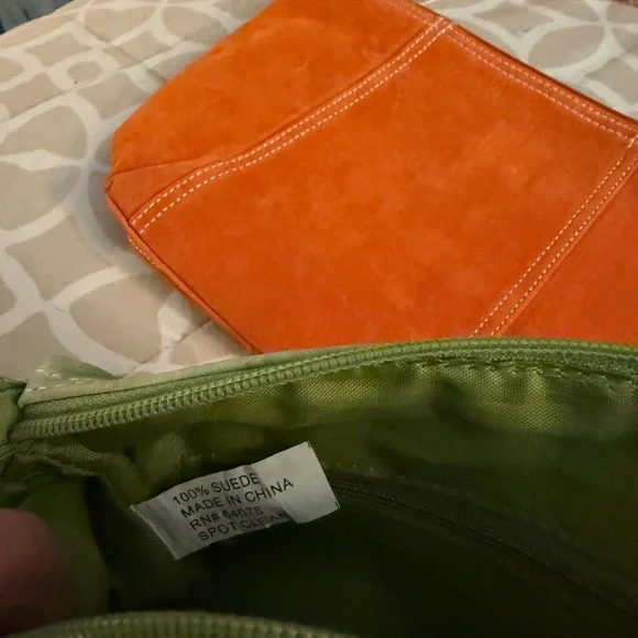 Pink Suede Women’s Handbag - 6x8 - Picture 3 of 4